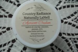 Natural Apricot Lip Balm with Shea Butter and Beeswax.